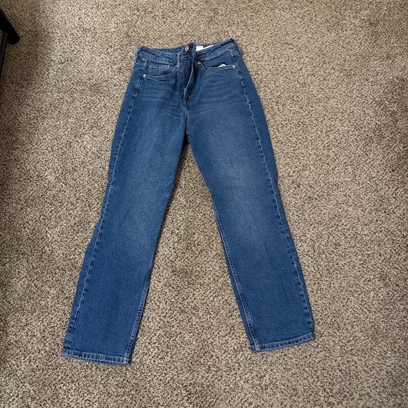 H&M straight leg high rise denim jeans - Picture 1 of 1